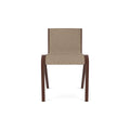 Audo Copenhagen Ready Dining Chair, Fully Upholstered in Red Stained Oak with Logan Flint, packshot on white