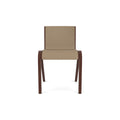 Audo Copenhagen Ready Dining Chair, Fully Upholstered in Red Stained Oak with Sierra 1611, packshot on white