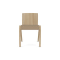Audo Copenhagen Ready Dining Chair, Partially Upholstered in Natural Oak with Sierra 1611, packshot on white