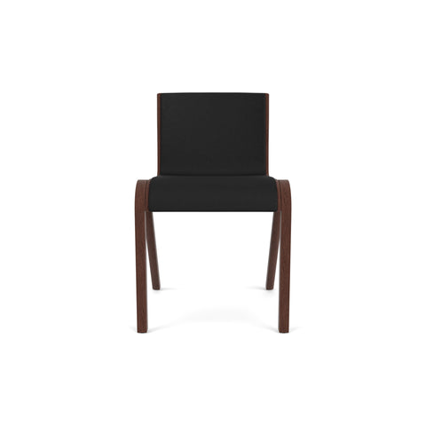 Audo Copenhagen Ready Dining Chair, Fully Upholstered in Red Stained Oak with Sierra 1001, packshot on white