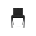 Audo Copenhagen Ready Dining Chair, Fully Upholstered in Black Oak with Sierra 1001, packshot on white