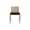 Audo Copenhagen Ready Dining Chair, Partially Upholstered in Natural Oak with Sierra 1001, packshot on white