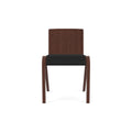 Audo Copenhagen Ready Dining Chair, Partially Upholstered in Red Stained Oak with Sierra 1001, packshot on white
