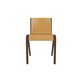 Audo Copenhagen Ready Dining Chair, Fully Upholstered in Red Stained Oak with Aida 0250, packshot on white