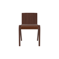 Audo Copenhagen Ready Dining Chair, Partially Upholstered in Red Stained Oak with Aida 0329, packshot on white