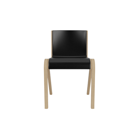 Audo Copenhagen Ready Dining Chair, Fully Upholstered in Natural Oak with Aida 1618, packshot on white