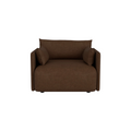 Audo Copenhagen Offset Sofa, 1-Seater in Audo Bouclé 07, packshot on white