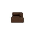 Audo Copenhagen Eave Sectional, 38" Depth, Right Chaise Lounge in Audo Bouclé 07, packshot on white