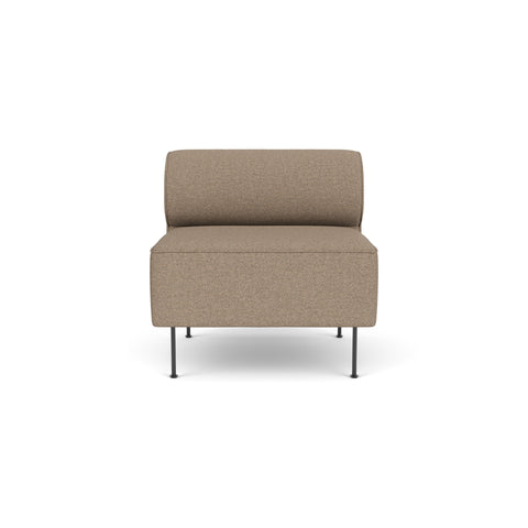 Audo Copenhagen Eave Dining Sofa, Open Section 32" in Logan Flint, packshot on white