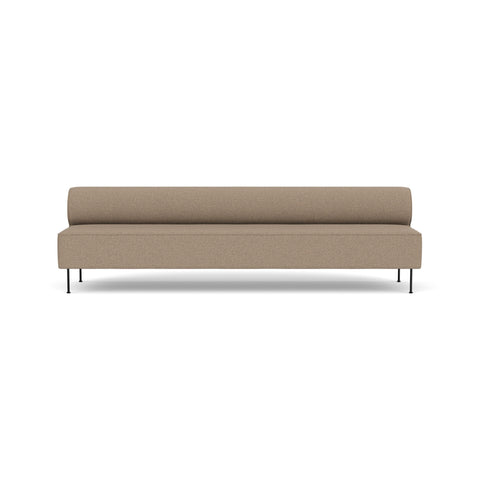 Audo Copenhagen Eave Dining Sofa, Open Section 110" in Logan Flint, packshot on white