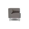 Audo Copenhagen Eave Dining Sofa, Corner, 30", Left Corner in Audo Bouclé 16, packshot on white