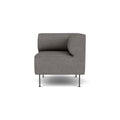 Audo Copenhagen Eave Dining Sofa, Corner, 30", Right Corner in Audo Bouclé 16, packshot on white