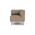 Audo Copenhagen Eave Dining Sofa, Corner, 30", Right Corner in Logan Flint, packshot on white