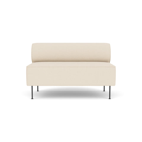 Audo Copenhagen Eave Dining Sofa, Open Section 50" in Logan Jasmine, packshot on white