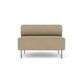 Audo Copenhagen Eave Dining Sofa, Open Section 44" in Audo Bouclé 02, packshot on white
