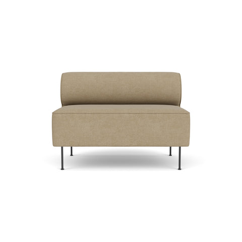 Audo Copenhagen Eave Dining Sofa, Open Section 44" in Audo Bouclé 02, packshot on white