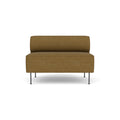 Audo Copenhagen Eave Dining Sofa, Open Section 44" in Audo Bouclé 06, packshot on white