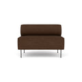Audo Copenhagen Eave Dining Sofa, Open Section 44" in Audo Bouclé 07, packshot on white