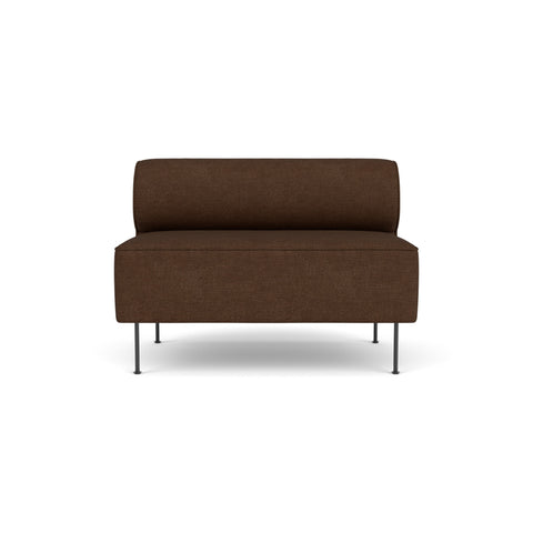 Audo Copenhagen Eave Dining Sofa, Open Section 44" in Audo Bouclé 07, packshot on white