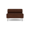 Audo Copenhagen Eave Dining Sofa, Open Section 44" in Audo Bouclé 08, packshot on white