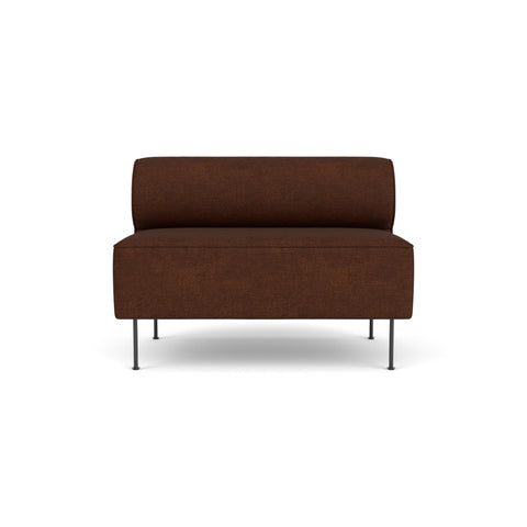 Audo Copenhagen Eave Dining Sofa, Open Section 44" in Audo Bouclé 08, packshot on white