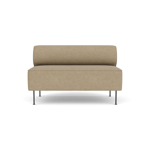 Audo Copenhagen Eave Dining Sofa, Open Section 50" in Audo Bouclé 02, packshot on white
