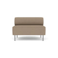 Audo Copenhagen Eave Dining Sofa, Open Section 44" in Logan Flint, packshot on white