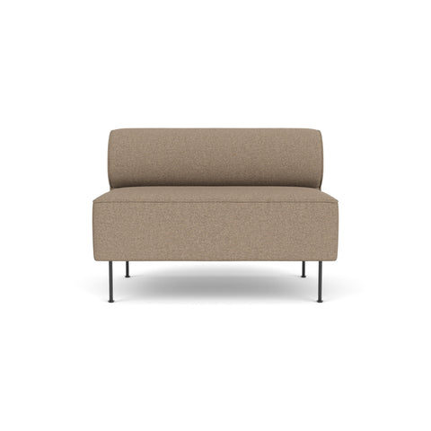 Audo Copenhagen Eave Dining Sofa, Open Section 44" in Logan Flint, packshot on white