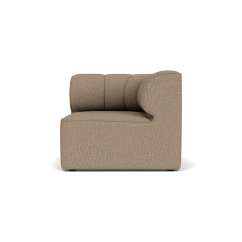 Audo Copenhagen Eave Seamline Modular Sofa, Straight Modules, 34" Depth, Right Corner 34" in Logan Flint, packshot on white