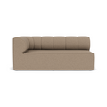 Audo Copenhagen Eave Seamline Modular Sofa, Straight Modules, 34" Depth, Left Corner 68" in Logan Flint, packshot on white