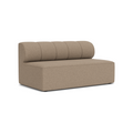 Audo Copenhagen Eave Seamline Modular Sofa, Straight Modules, 34" Depth, Open Section 68" in Logan Flint, packshot on white