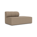 Audo Copenhagen Eave Seamline Modular Sofa, Straight Modules, 34" Depth, Right Open End 56" in Logan Flint, packshot on white