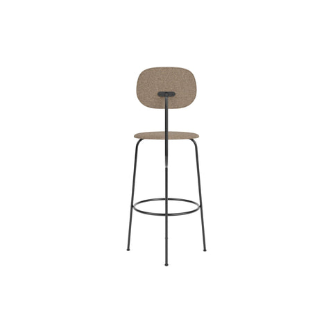 Audo Copenhagen Afteroom Plus Bar & Counter Chair, Fully Upholstered Bar in Logan Flint, packshot on white