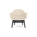 Audo Copenhagen Harbour Lounge Chair in Black Oak and Logan Jasmine, packshot on white