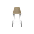 Audo Copenhagen Harbour Side Chair, Counter & Bar Height, Upholstered Bar in Audo Bouclé 02, packshot on white