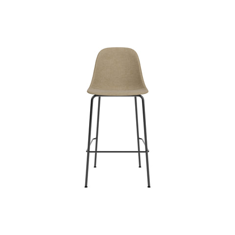 Audo Copenhagen Harbour Side Chair, Counter & Bar Height, Upholstered Bar in Audo Bouclé 02, packshot on white