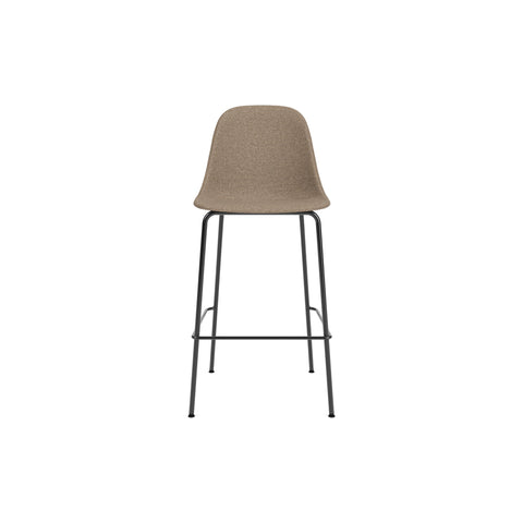 Audo Copenhagen Harbour Side Chair, Counter & Bar Height, Upholstered Bar in Logan Flint, packshot on white