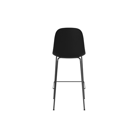 Audo Copenhagen Harbour Side Chair, Counter & Bar Height, Upholstered Counter in Sierra 1001, packshot on white