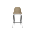 Audo Copenhagen Harbour Side Chair, Counter & Bar Height, Upholstered Counter in Audo Bouclé 02, packshot on white
