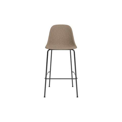 Audo Copenhagen Harbour Side Chair, Counter & Bar Height, Upholstered Counter in Logan Flint, packshot on white