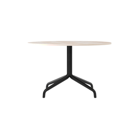 Audo Copenhagen Harbour Column Lounge Table in Sand Ceramic, packshot on white