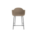 Audo Copenhagen Harbour Arm Chair, Counter & Bar Height, Upholstered Counter in Logan Flint, packshot on white