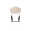 Audo Copenhagen Harbour Arm Chair, Counter & Bar Height, Upholstered Counter in Logan Jasmine, packshot on white