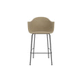 Audo Copenhagen Harbour Arm Chair, Counter & Bar Height, Upholstered Bar in Audo Bouclé 02, packshot on white