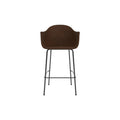 Audo Copenhagen Harbour Arm Chair, Counter & Bar Height, Upholstered Bar in Audo Bouclé 07, packshot on white