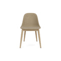 Audo Copenhagen Harbour Side Chair, Dining Height, Upholstered in Natural Oak with Audo Bouclé 02, packshot on white