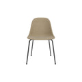 Audo Copenhagen Harbour Side Chair, Dining Height, Upholstered in Black Steel with Audo Bouclé 02, packshot on white