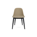 Audo Copenhagen Harbour Side Chair, Dining Height, Upholstered in Black Oak with Audo Bouclé 02, packshot on white