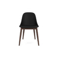 Audo Copenhagen Harbour Side Chair, Dining Height, Upholstered in Dark Stained Oak with Sierra 1001, packshot on white