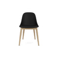 Audo Copenhagen Harbour Side Chair, Dining Height, Upholstered in Natural Oak with Sierra 1001, packshot on white